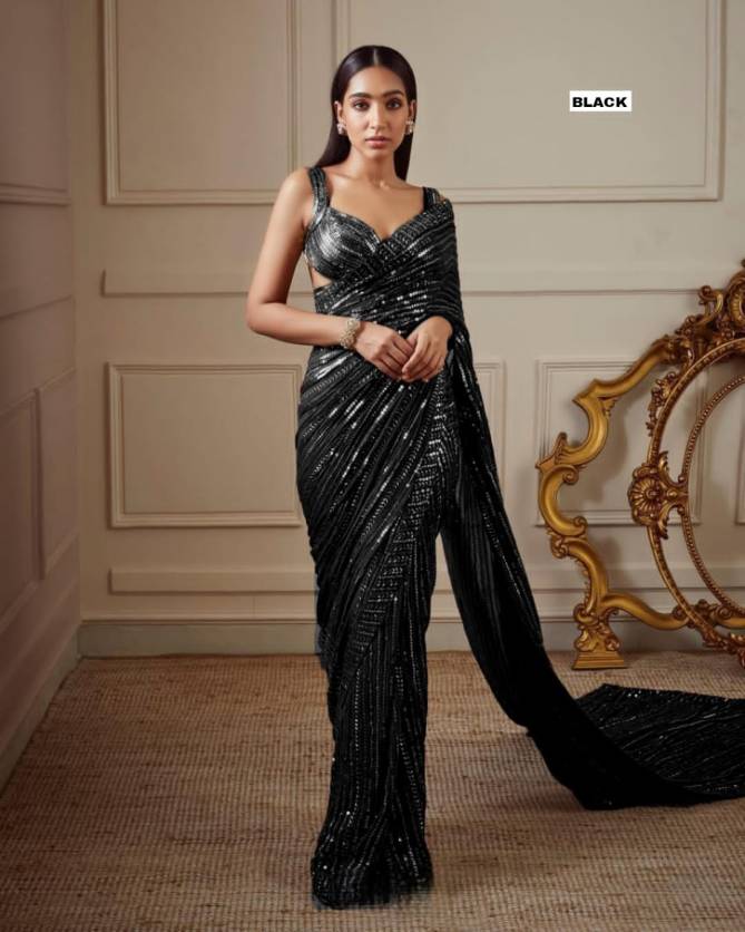 323 Beautiful Party Wear Wholesale Georgette Saree Collection
